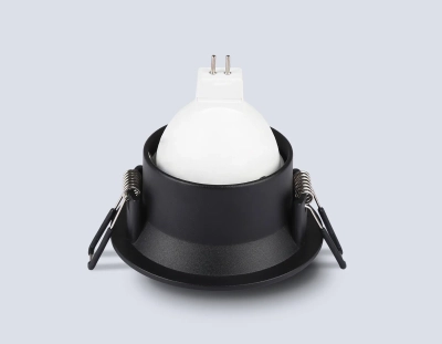 Светильник встраиваемый TN102806 BK черный GU5.3 D81*50