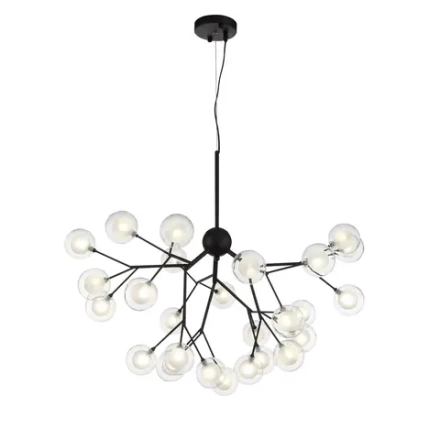 SL376.403.27 Светильник подвесной ST-Luce Черный/Прозрачный, Белый G4 LED 27*2W