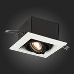 ST250.548.01 Св-к встр. Черный GU10 1*50W  L126xW126xH70 220V Без ламп