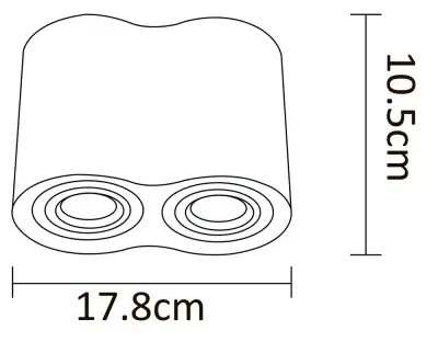 Точечный накладной светильник Arte Lamp FALCON A5645PL-2BK, 2хGU10