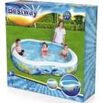 Бассейн надувной семейный 262*157*46 см, 544 л, "Подводный мир"  54118 Bestway
