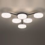 8236/6CL LEDIO LN25 черный, металл/акрил Люстра потолочная с пультом ДУ LED 85W 3000-6000К 220V DIDANA
