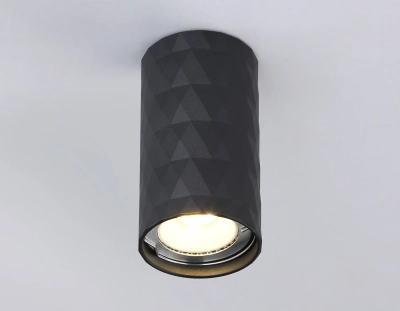 Светильник накладной TN213183 BK черный GU10 max 12W D55*100
