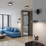 Настенный светильник черный светодиодный 201052 LED, LED