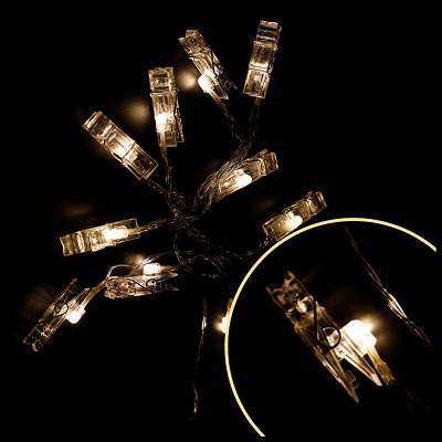 Гирлянда "Прищепки" на батарейках