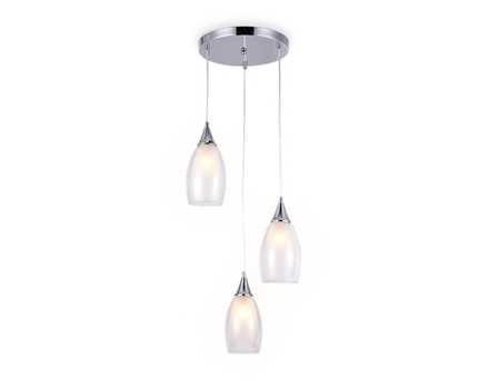 Подвесной светильник TR3548/3 CH/CL хром/прозрачный E14 max 40W 370*130*1000