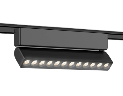 Светильник светодиодный трековый для шинопровода Magnetic Ultra Slim GV1474 BK черный IP20 12W 4200K 48V 24° 230*26*80