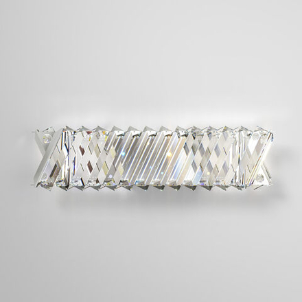 Светодиодный настенный светильник с хрусталем 101005 LED никель хрусталь Strotskis, LED