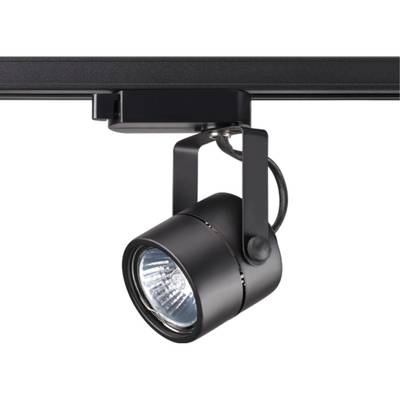 370427 PORT NT19 082 черный Трековый однофазный светильник IP20 GU10 50W 220V PIPE