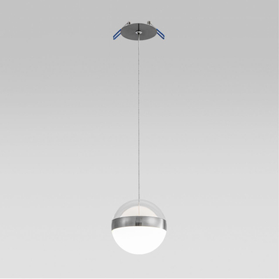 5037/12L L-VISION ODL24 511 никель/прозрачн/молочный/металл/акрил Подвес LED 12W 4000K 600лм RONI