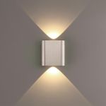 7106/2WL HIGHTECH ODL26 Настенный светильник матовый никель/металл IP20 LED 2W 3000K 220V MAGNUM