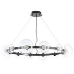 Люстра Crystal Lux BOSQUE SP12 BLACK/TRANSPARENT 0270/312