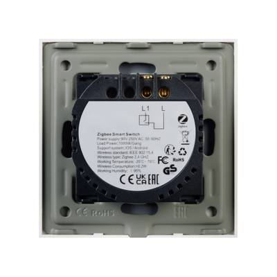 Выключатель сенсорный SWT-OMALI-S01-ZB-WH (250V, 10A, Zigbee) (Arlight, Стекло)