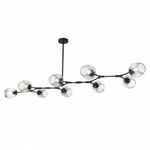 SLE154843-09 Светильник подвесной Черный/Дымчатый E27 9*40W