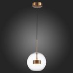 SL1133.233.01 Светильник подвесной ST-Luce Латунь/Прозрачный LED 1*14W 3000K