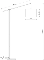 Торшер Arte Lamp DYLAN A4054PN-1PB, 1хE27