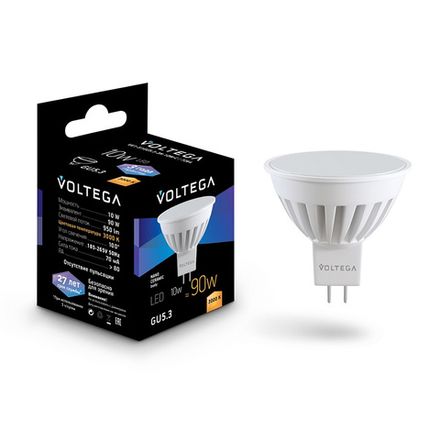 Светодиодная лампа Ceramics MR16 10W 3000K GU5.3 100° 7264. TM Maytoni