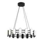 8342/35L LEDIO LN черный/белый металл/акрил Люстра подвесная LED 35W 4000K 220V OVELA