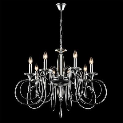 8032/8 CLASSI LN25 20 хром, металл/хрусталь Люстра подвесная Е14 8*40W 220V LAOKA