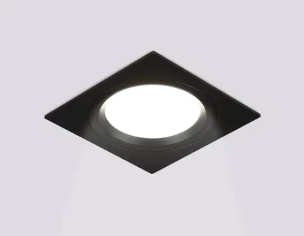 Светильник встраиваемый поворотный точечный TN51917 BK черный GX53 max 12W 115*115*23
