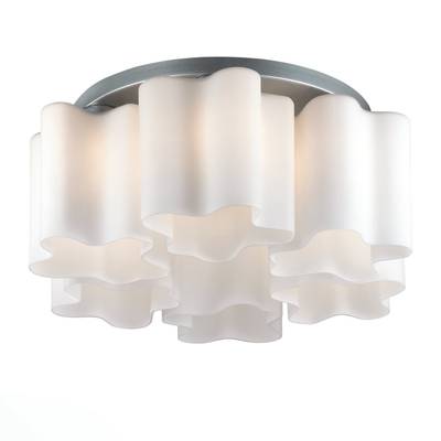 SL116.502.06 Люстра потолочная ST-Luce Серебристый/Белый E27 6*60W