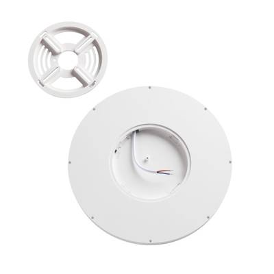 7661/24L MITRA LED SN 090 Светильник пластик/белый LED 24Вт 3000/4000K D300 IP40 OMEGA WHITE