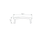 Экран ARH-DECORE-S12 Flat Opal (Arlight, Пластик)