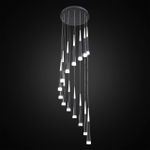 Citilux Вегас CL227141 LED Люстра каскадная Чёрная