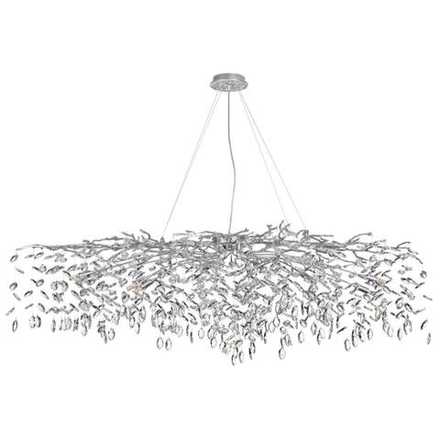 4970/16 HALL ODL24 615 матов.серебристый/алюмин./хрусталь Люстра G9 16*40W DELICA