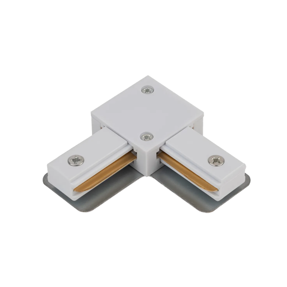 Коннектор L-образный LRB-WH для шинопровода RB бел. IN HOME 4690612060637