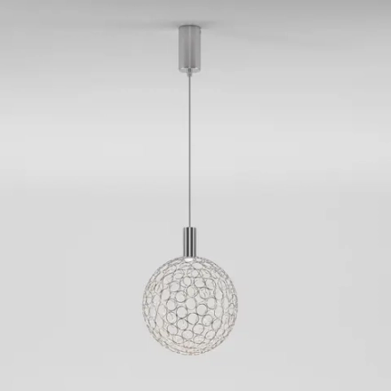 Подвесной светодиодный светильник с металлическим плафоном 90353/1 хром, LED