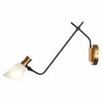 SLE205401-01 Бра Черный, Латунь/Белый E14 1*60W