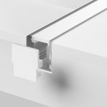 Алюминиевый профиль встраиваемый в пол 26x26 (Серебро, 2 м), ALM-2626-S-2M 636016