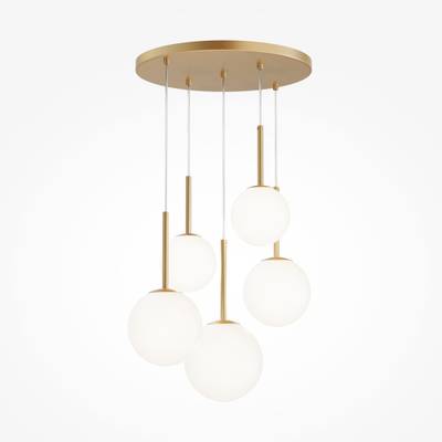 Подвесной светильник Basic form E14х5, MOD321PL-05G1. TM Maytoni