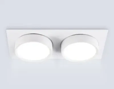 Светильник встраиваемый TN6741/2 WH белый IP44 GX53/2 210*110*57