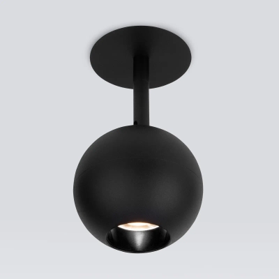 Встраиваемый светодиодный светильник Ball 12W 4200K черный 9926 LED