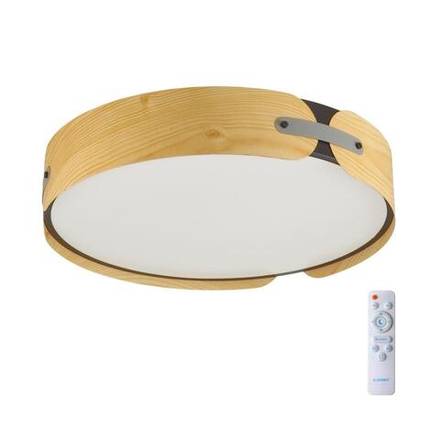 7721/120L AVRA LED SN 36 Светильник металл/пластик/белый/черный/дерево LED 120Вт 3000-6000K D700 IP20 пульт ДУ CORAGGIO
