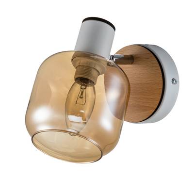 Спот Escada 10177/1A E14*40W White/Chrome/Wood