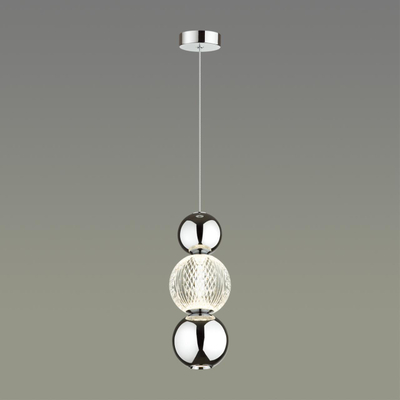 5007/7LA L-VISION ODL23 573 хром/прозрачный/металл/акрил Подвес LED 7W 4000K 300Лм CRYSTAL