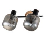 Спот Escada 10177/2A E14*40W Black/Chrome/Wood