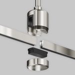 Крепление потолочное Long 700мм с прямым коннектором питания Flarity платина, TRA159C-IPC1-PT. TM Maytoni