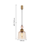 Подвес Vinglas 4341-1P, 1*E27*40W. ТМ F-Promo