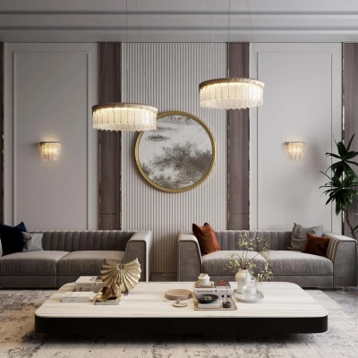 5091/60L L-VISION ODL25 555 золотой/стекло Люстра LED 60W 3700K 4968Лм CLEO