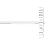 Магнитный трековый светильник Arte Lamp LINEA A4663PL-1WH, 1хLED