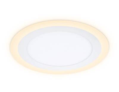 Встраиваемый cветодиодный светильник с подсветкой DCR379 18W+6W 6400K/3000K 85-265V D245*28