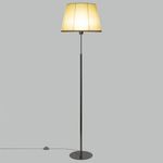 Citilux Линц CL402973 Торшер хром с кремовым абажуром