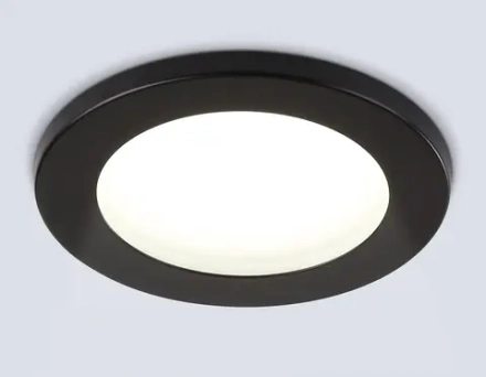 Светильник встраиваемый TN6632 BK черный IP44 GX53 D100*60