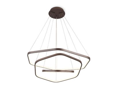 Подвесной светодиодный светильник FL366/3 CF кофе 84W 4200K D400/600/800*1200 (без ПДУ)