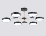 Светильник светодиодный подвесной FL516334/6 BK/FGD черный/золото 108W 3000-6000K D780*210 (без ПДУ)