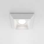 Встраиваемый светильник Gyps modern GU10 10Вт, DL005-1-01-W-1. TM Maytoni
